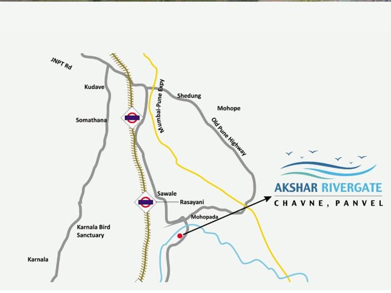 Akshar Rivergate Location