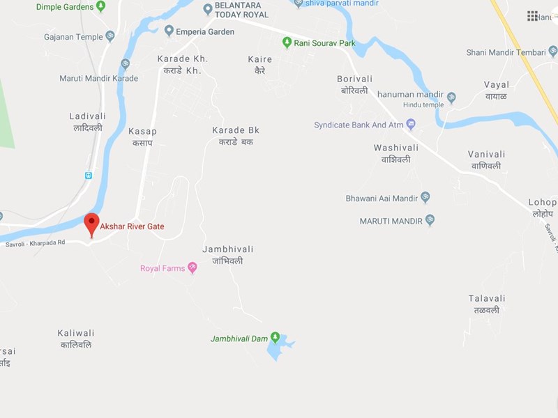 Akshar Rivergate Location Map