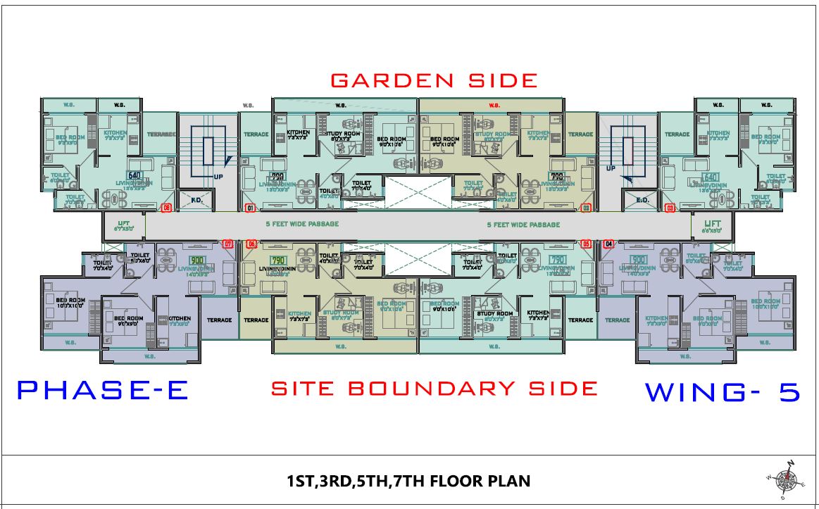 Akshar Rivergate Phase E Wing 5 Type-1