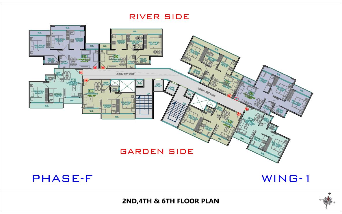 Akshar Rivergate Phase F Wing 1 Type-2