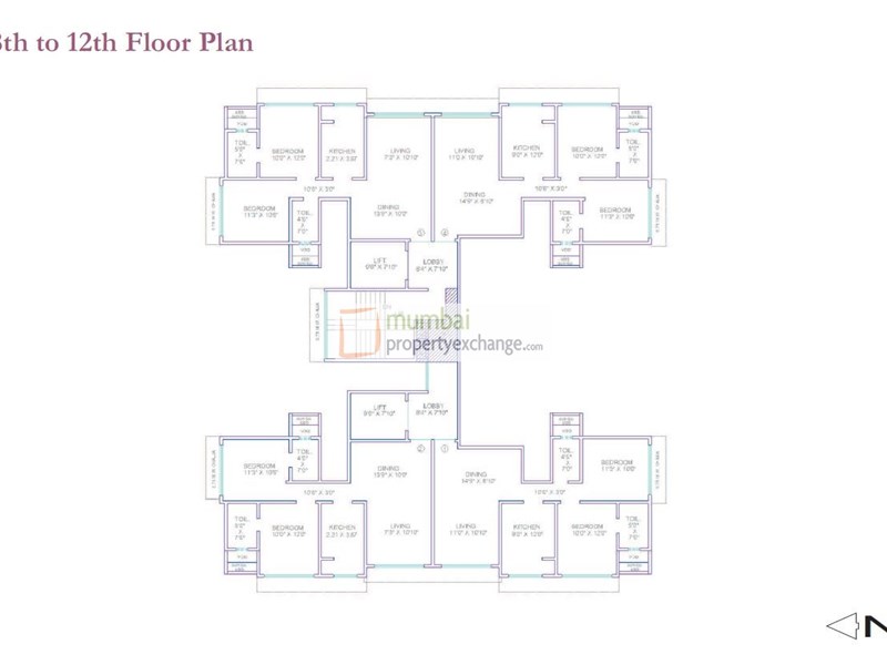 8-12th Floor Plan