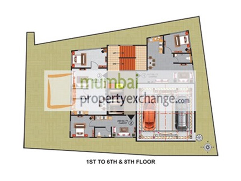 1th-6th-8th Floor Plan