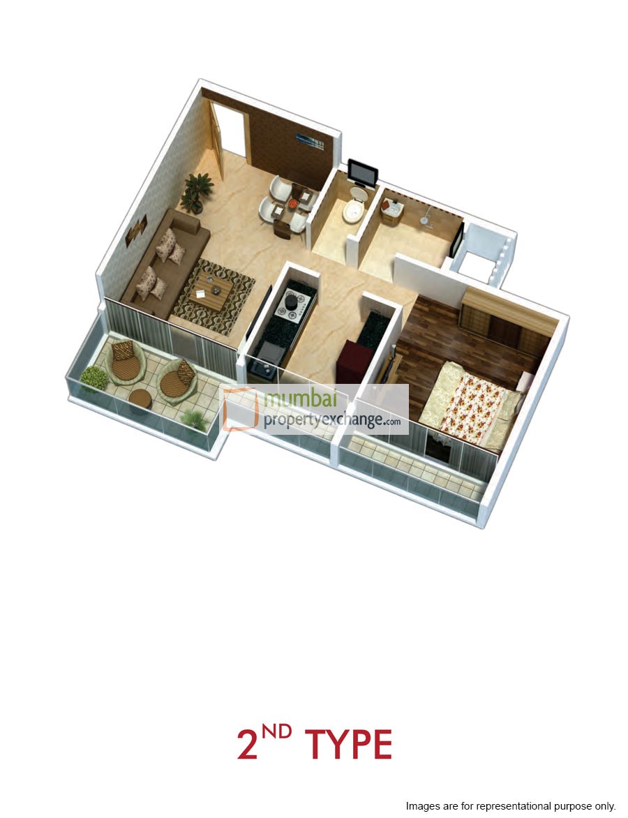 1BHK Plan 2