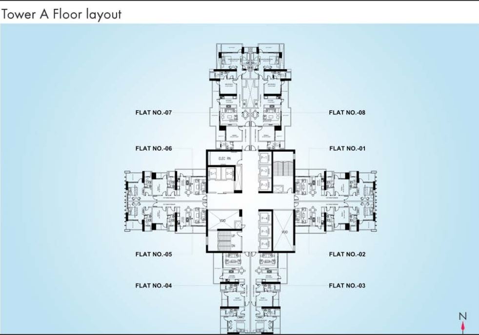 Omkar Alta Monte Tower A Layout