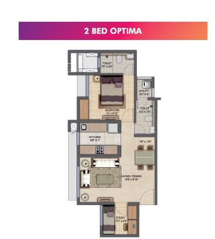Lodha Upper Thane 2BHK Optima