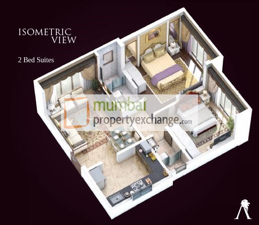 2 BHK Floor Plan