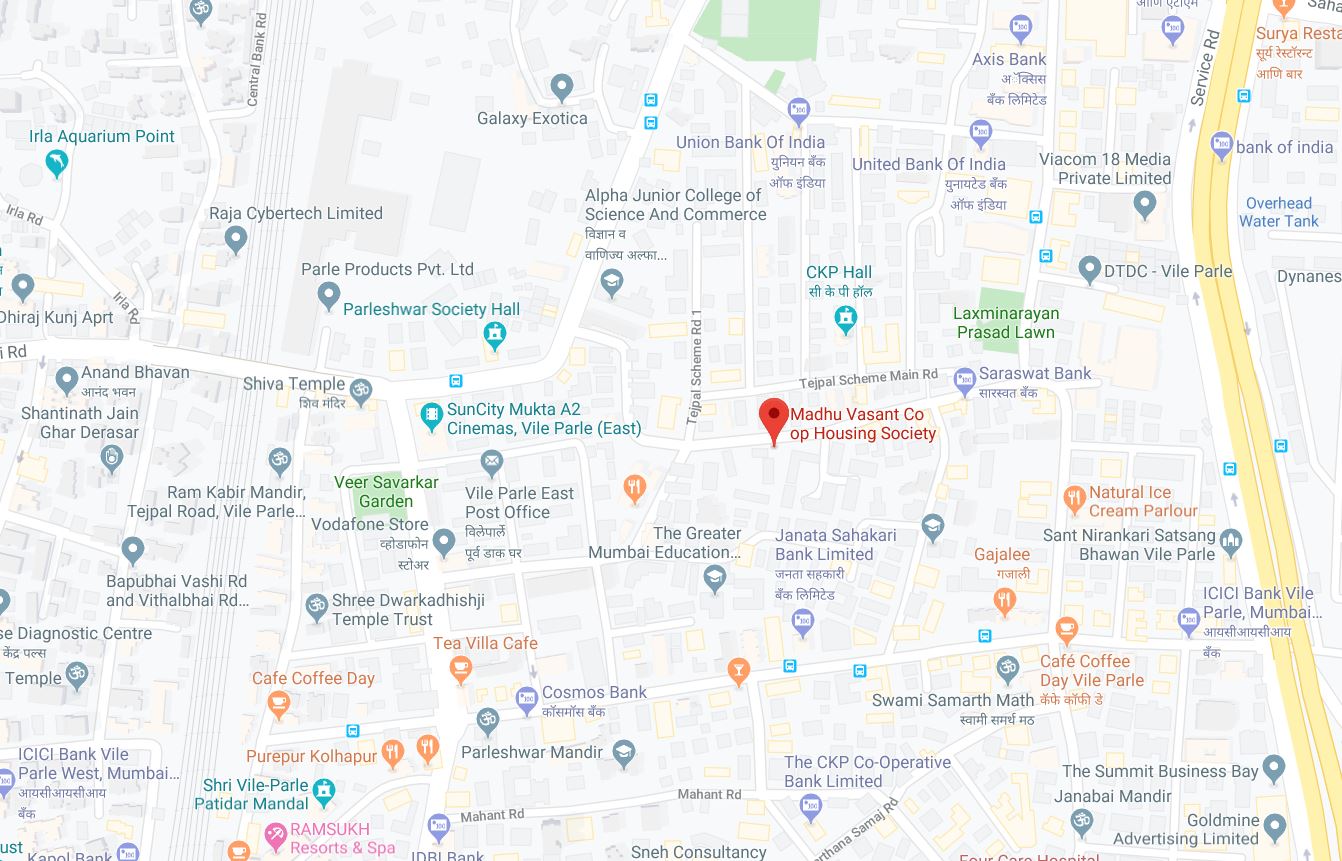 Madhu Vasant Location Map