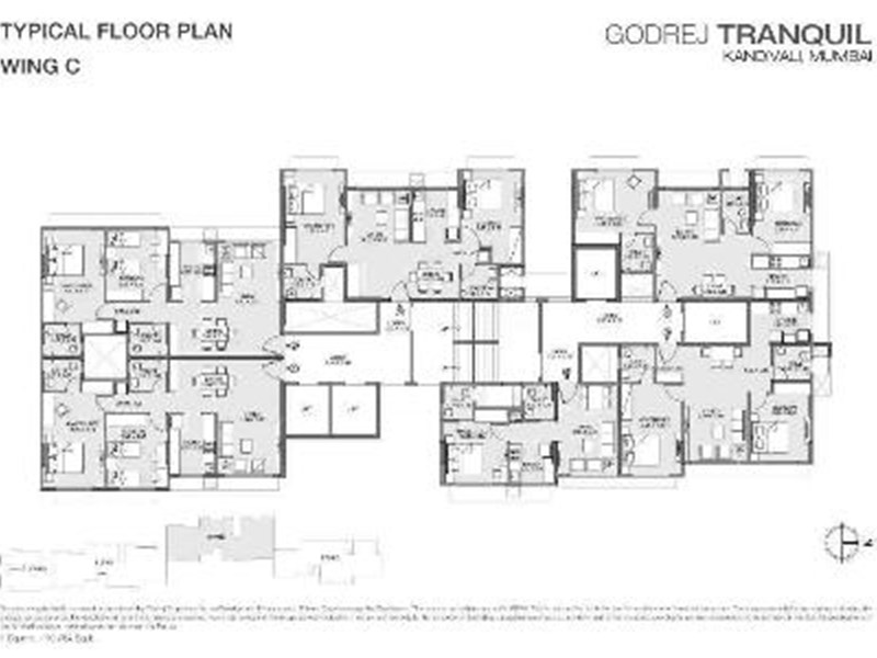 Godrej Tranquil Typical floor Plan Wing C