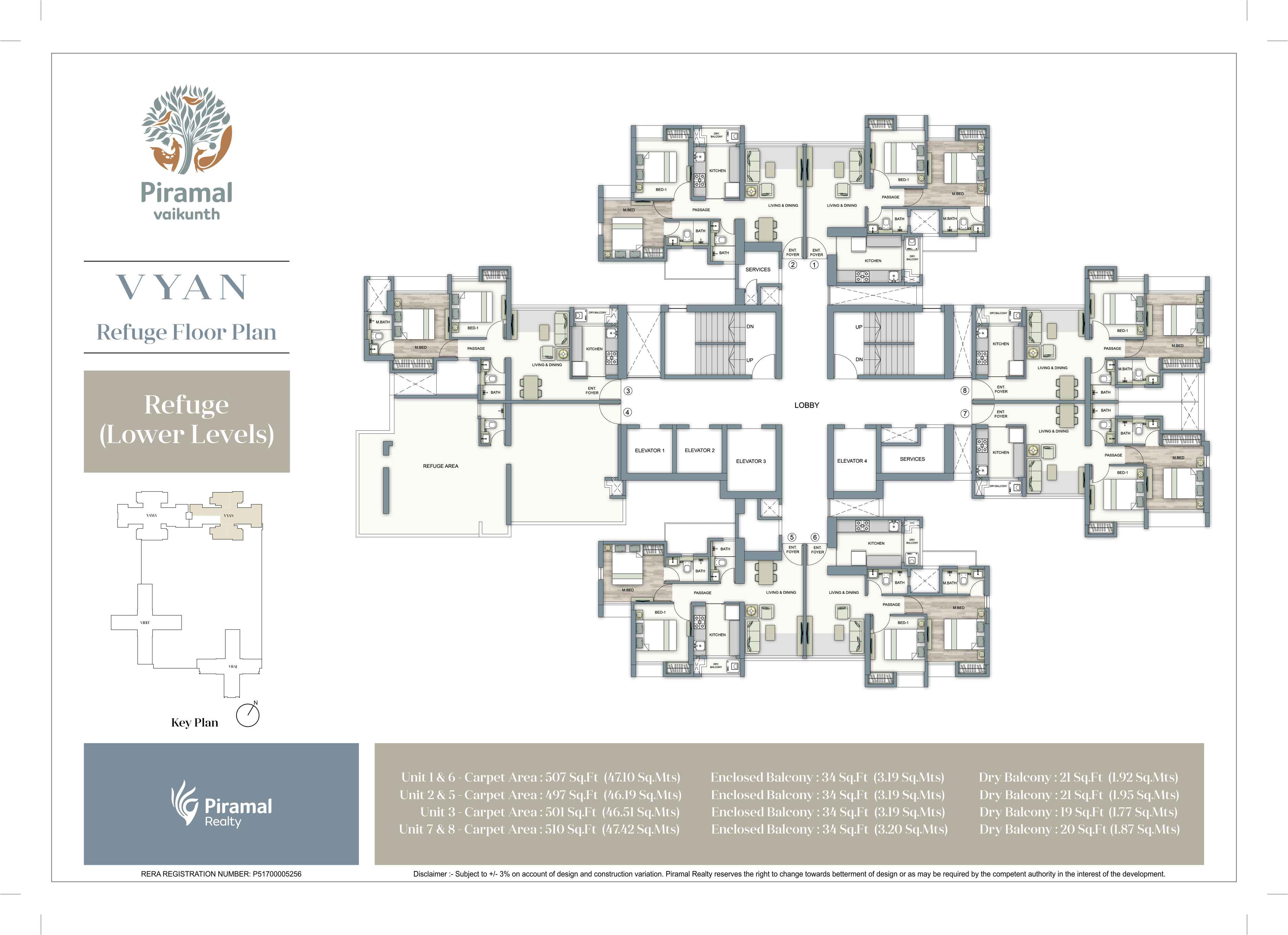 Piramal Vaikunth Vyan Refuge flrpln Lower Level
