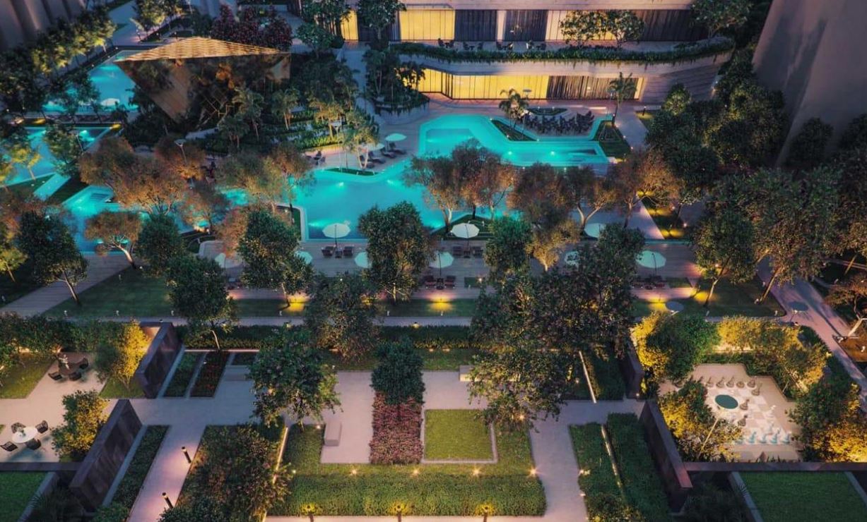 Evening at Lodha Park