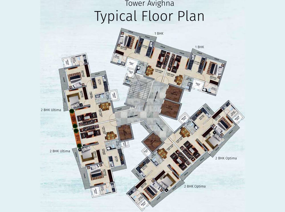 23753_oth_Tridhaatu_Morya_Typical_Floor_Plan_Tower_Avighna