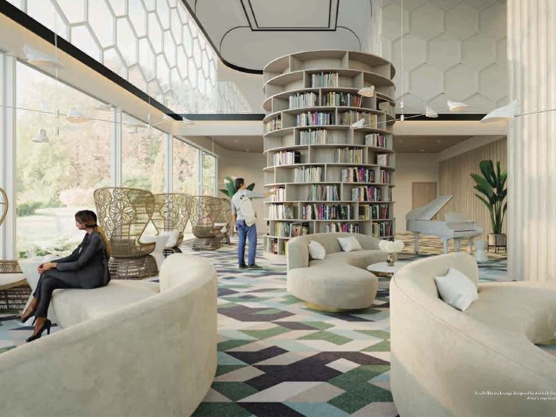Lodha Be Air Library-Cafe Lounge