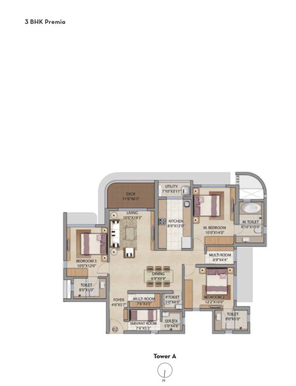 Lodha Bel Air 3BHK Premia