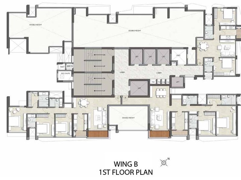 Kalpataru Magnus Wing B 1st Floor Plan