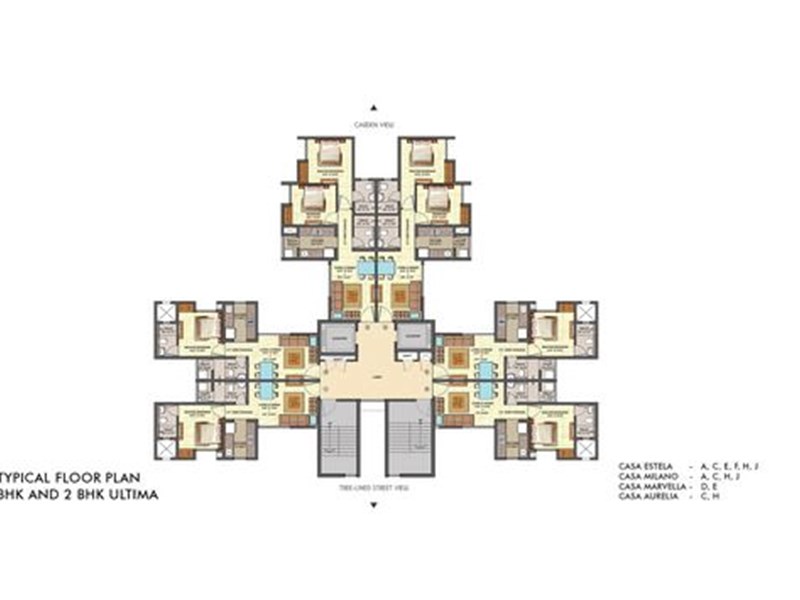 Lodha Aquaville Typical Floor Plan Image-2