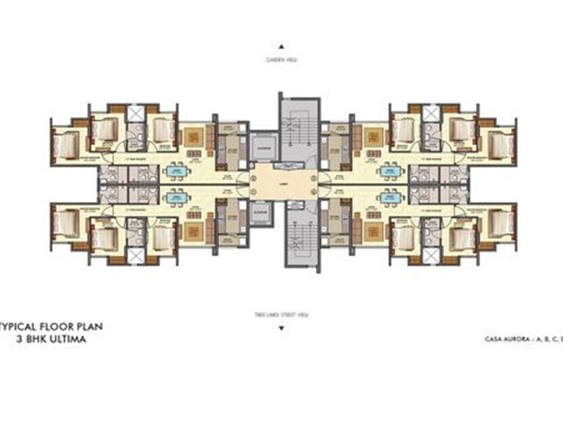Lodha Aquaville Typical Floor Plan Image-3