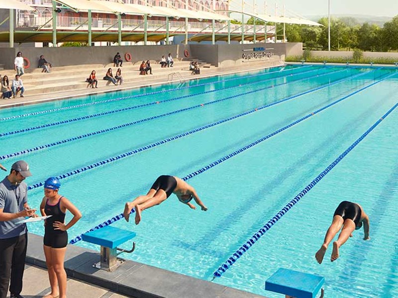 Olympic size swimming pool