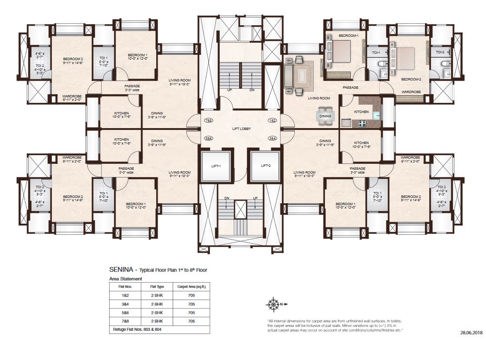 Floor Plan Rodas Enclave Bhk Price Hiranandani Rodas Enclave