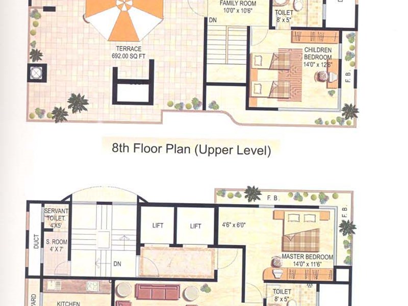 Penth house Floor Plan I