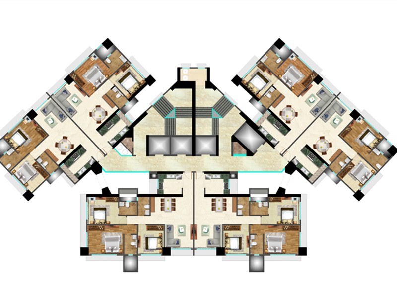 Adhrit Typical Floor Plan