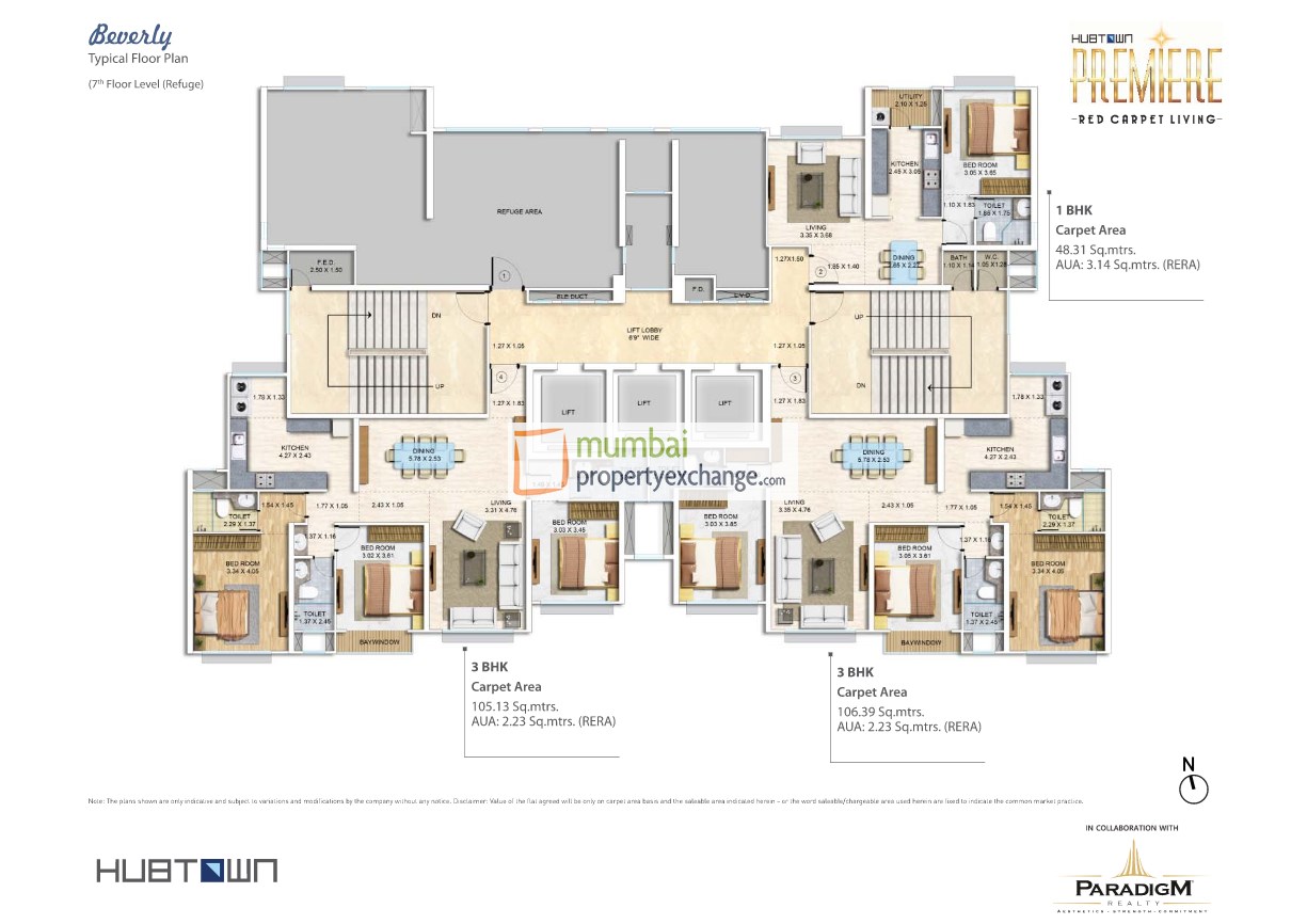 24814 Oth 7Th Floor Plan - Hubtown Premier, Andheri West