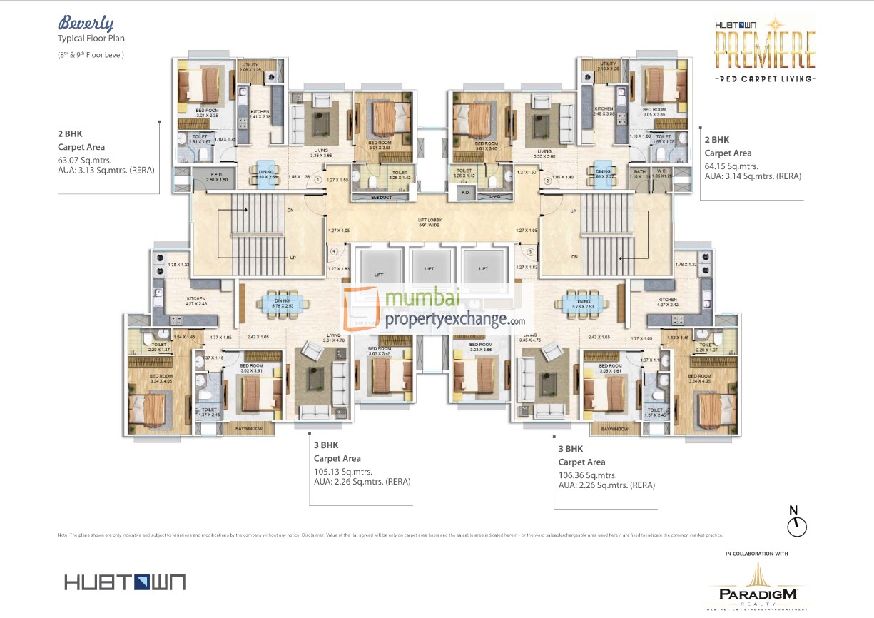 24814 Oth Floor Plan - Hubtown Premier, Andheri West