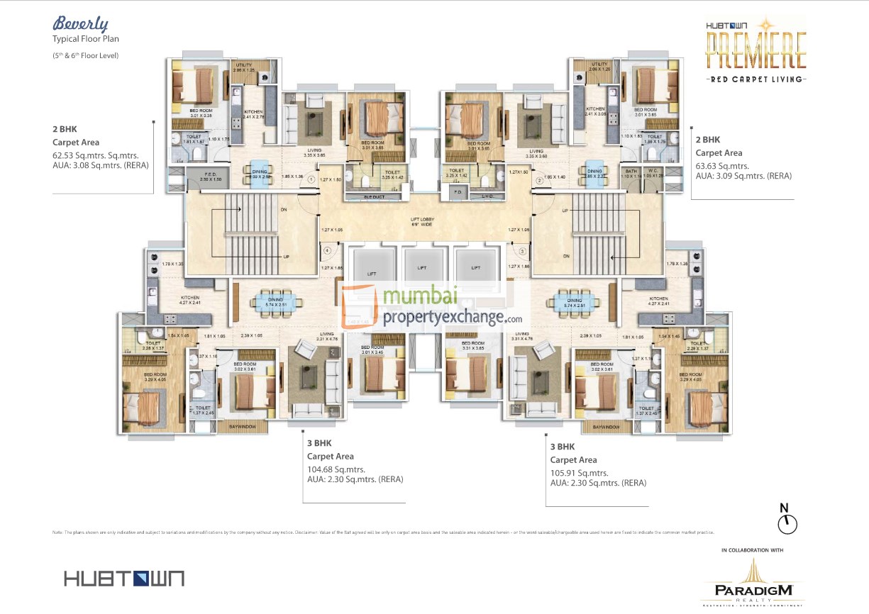 24814 Oth Floor Plan  - Hubtown Premier, Andheri West