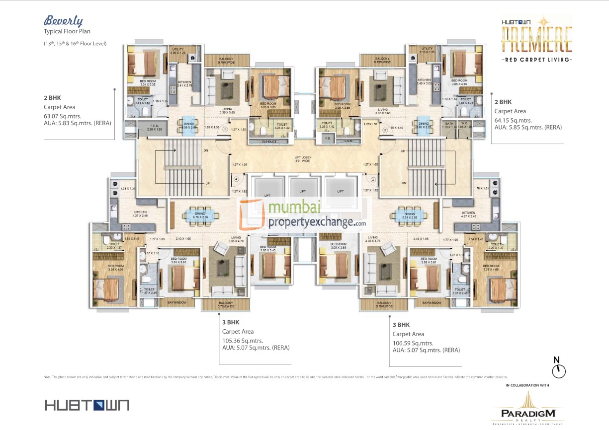 24814 Oth Floor Plan 2  - Hubtown Premier, Andheri West