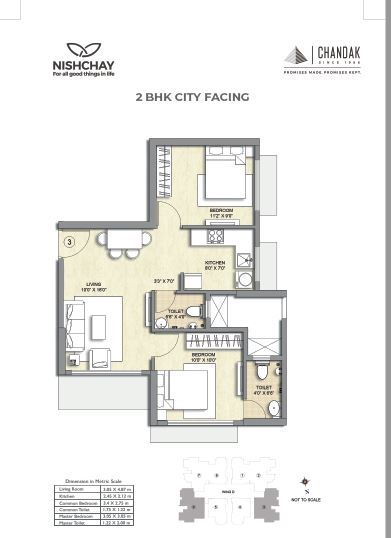 Chandak Nishchay 2BHK City Facing
