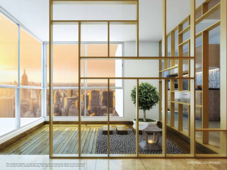 Puraniks Tokyo Bay Internal courtyard