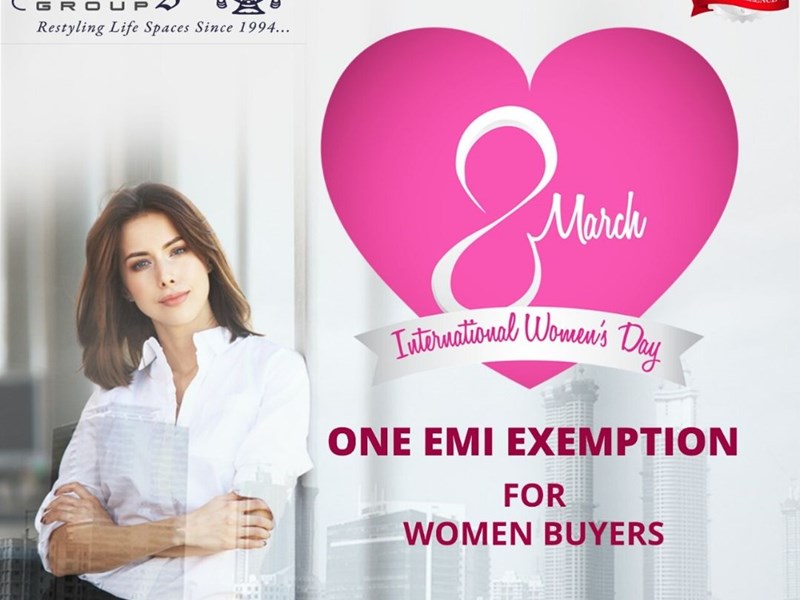 One EMI Exemption For Women Buyers Valid Till 15th March 