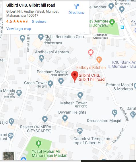 Sunteck Gilbird Location Map