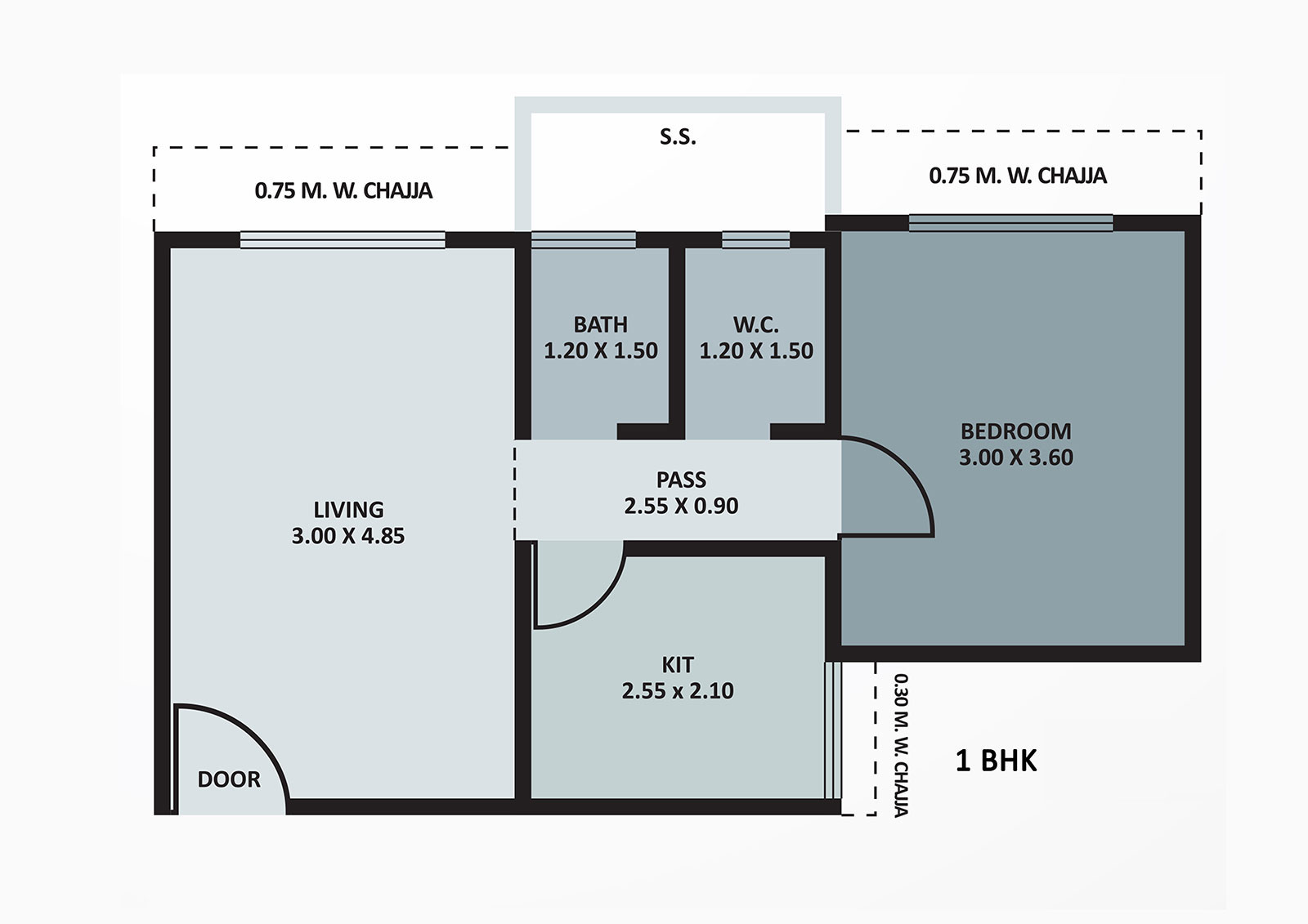 Intelligentia 1BHK  Plan