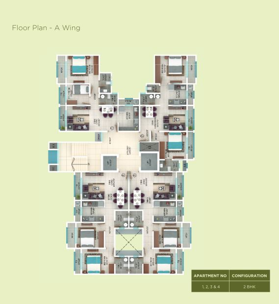 Ekta Regent Park Wing A Floor Plan