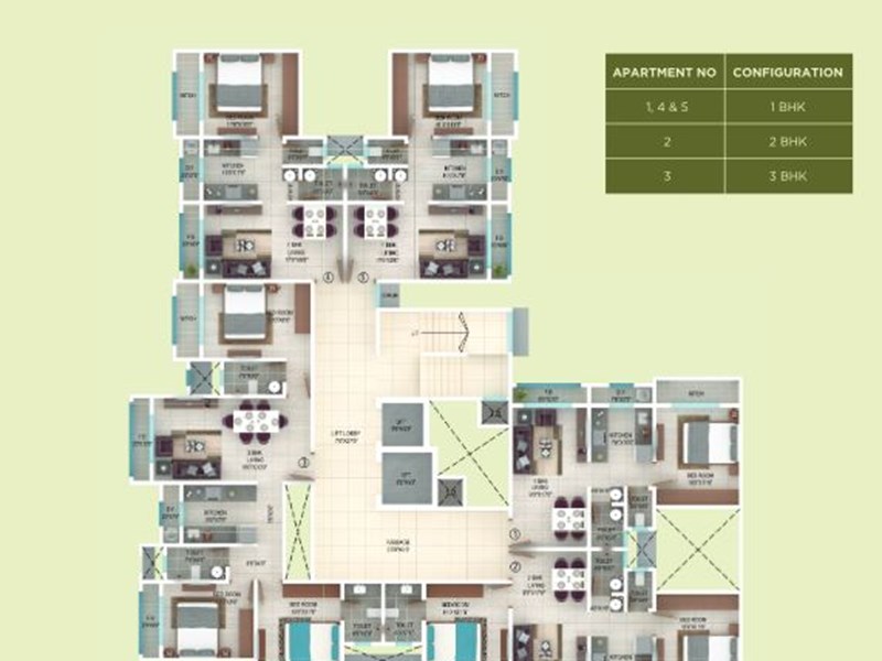 Ekta Regent Park Wing B Floor Plan