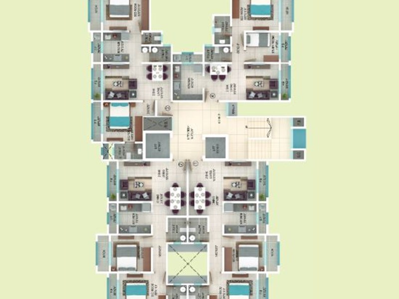 Ekta Regent Park Wing C Floor Plan