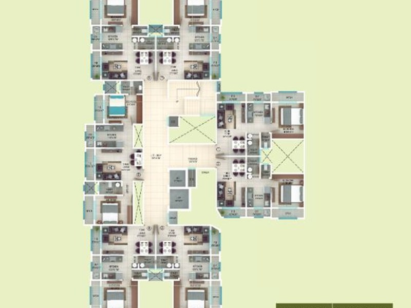 Ekta Regent Park Wing D Floor Plan
