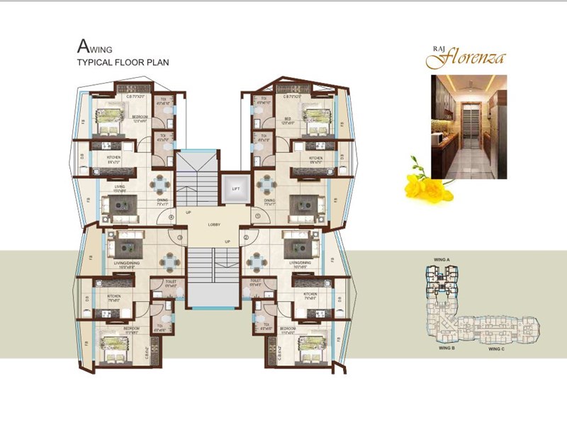 Florenza Typical Floor Plan Wing A
