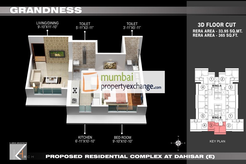 Flat on rent in Grandness, Dahisar East