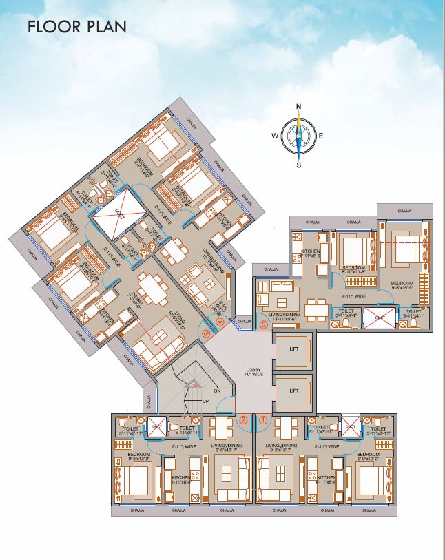 24891 Oth The Palazzo Typical Floor Plan - The Palazzo, Santacruz East