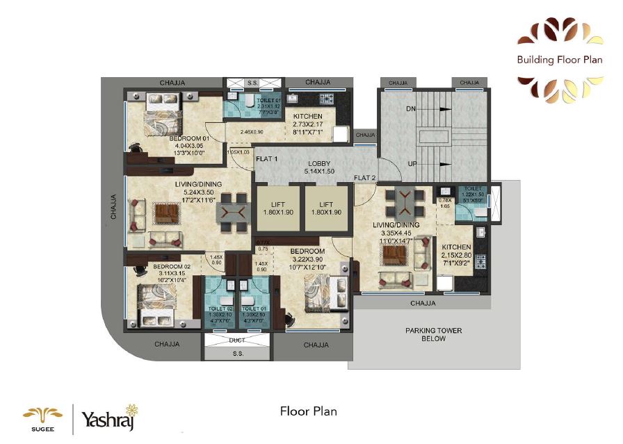 Ganesh Niwas Typical floor Plan
