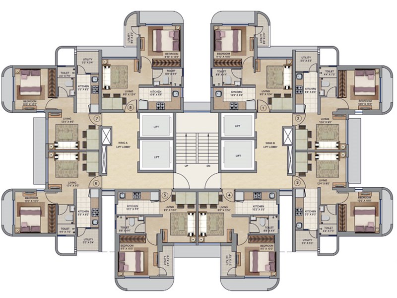 COdename Moveup Typical Floor Plan