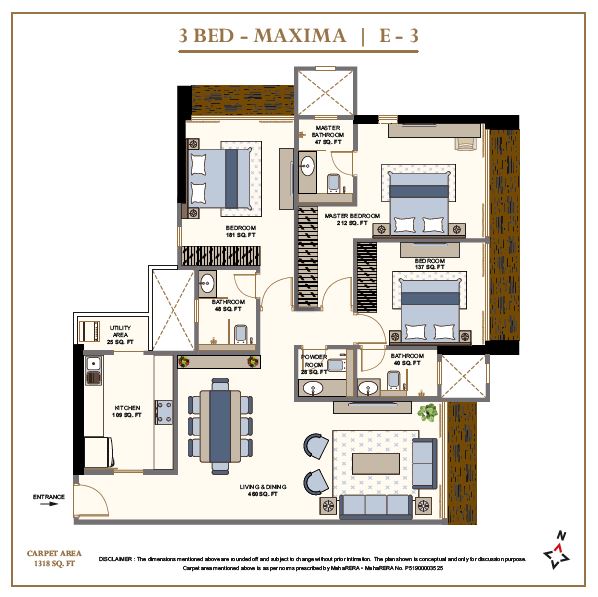 Avighna IX 3BHK Maxima E3