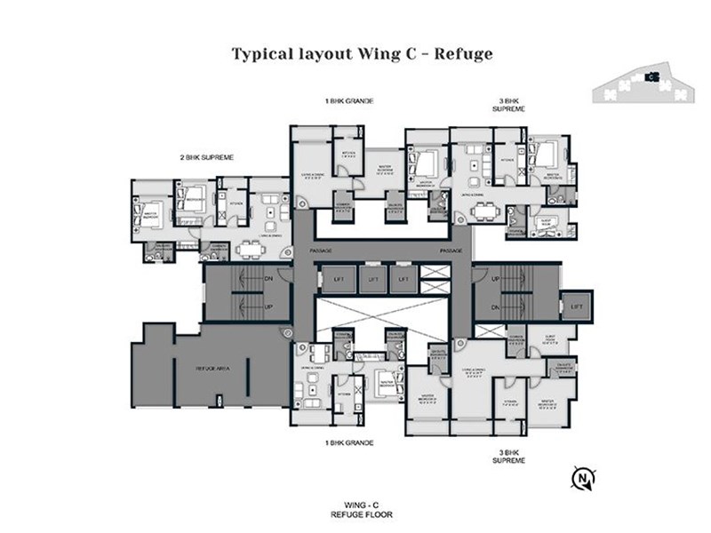 13 Aaradhya High Park Wing C Refuge Floor Plan