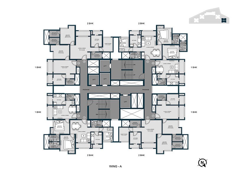 2 Aaradhya High Park Typical Floor Plan Wing A