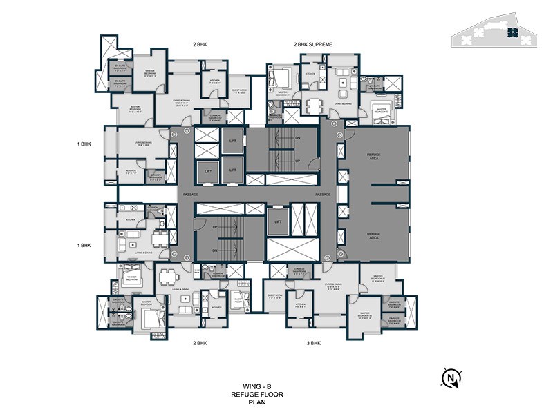 8 Aaradhya High Park Wing B Refuge Floor Plan
