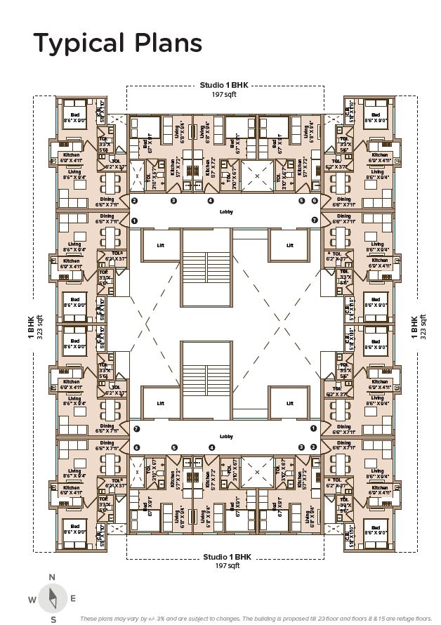 Neoskies Typical Floor Plan