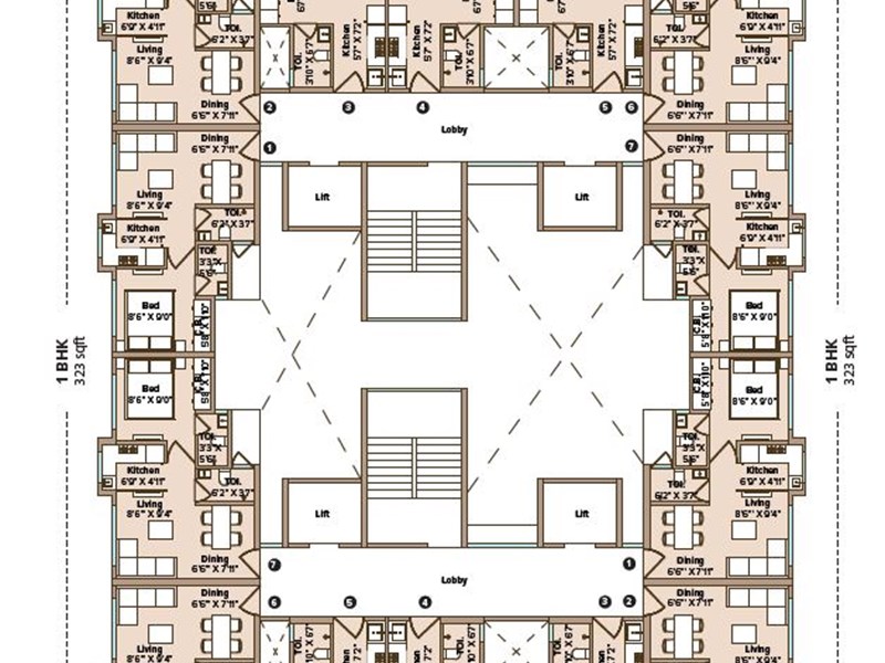 Neoskies Typical Floor Plan