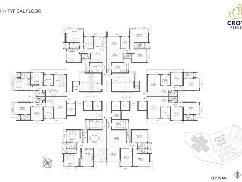 Crown Residences  Typical floor Plan Wing III
