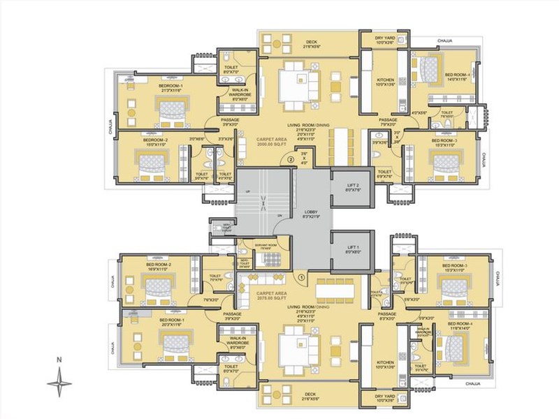 Prarthna Typical Floor Plan